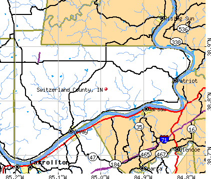 Switzerland County, IN map