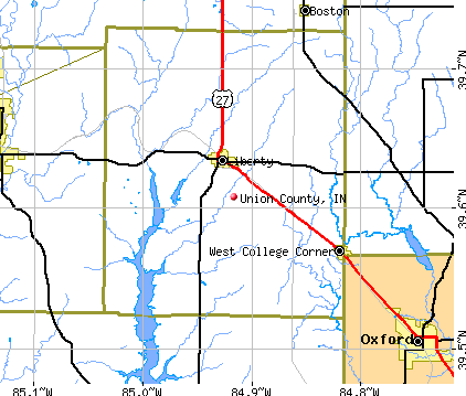 Union County, IN map