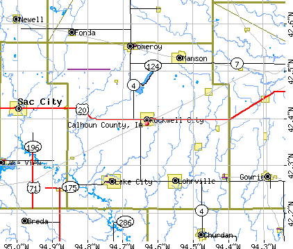 Calhoun County, IA map