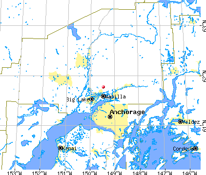 Matanuska-Susitna Borough, AK map