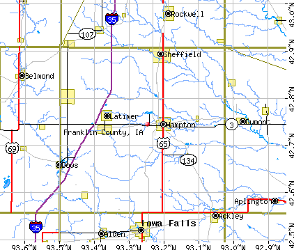 Franklin County, IA map