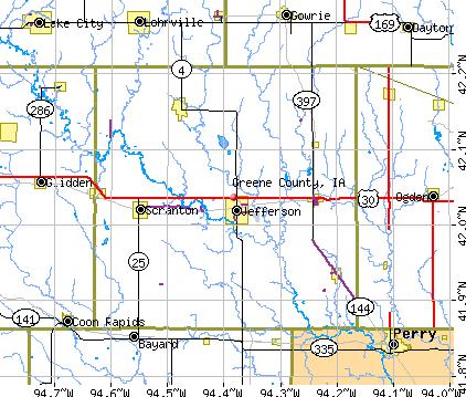Greene County, IA map
