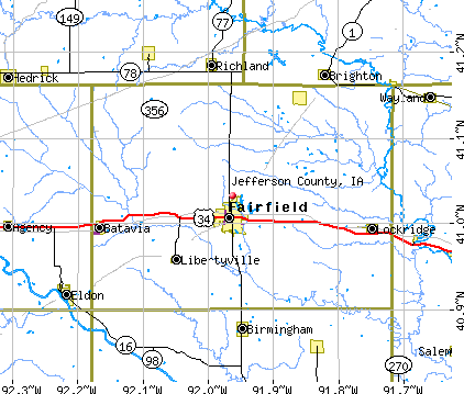 Jefferson County, IA map