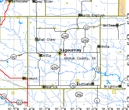 Keokuk County, IA map