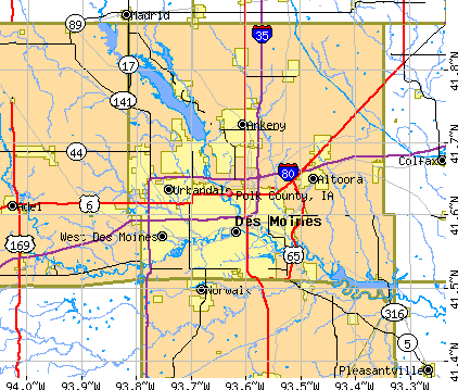 Polk County, IA map