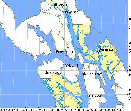 Skagway-Hoonah-Angoon Census Area, AK map