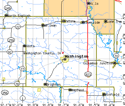 Washington County, IA map