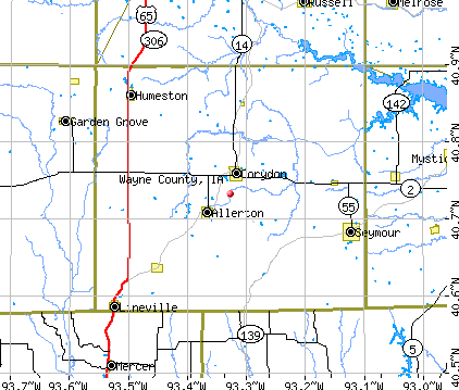 Wayne County, IA map