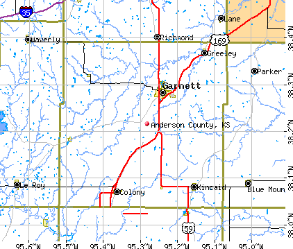 Anderson County, KS map