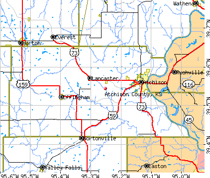 Atchison County, KS map