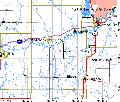 Dickinson County, KS map