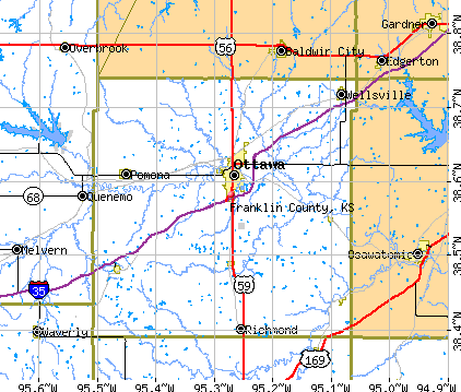 Franklin County, KS map