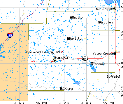 Greenwood County, KS map