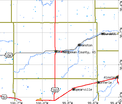 Hodgeman County, KS map