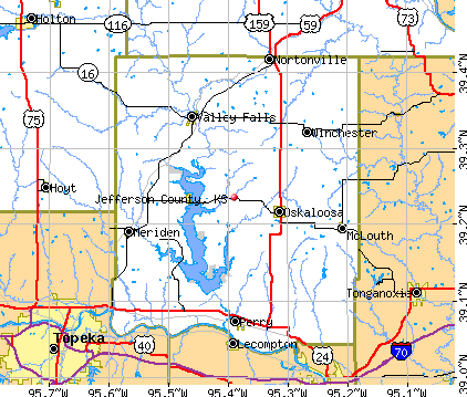 Jefferson County, KS map