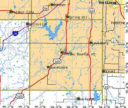 Miami County, KS map