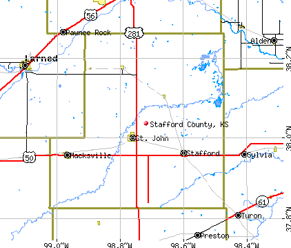 Stafford County, KS map