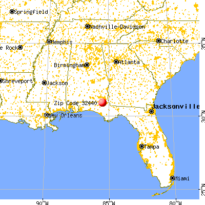 Graceville, FL (32440) map from a distance