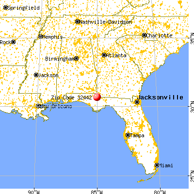 Grand Ridge, FL (32442) map from a distance