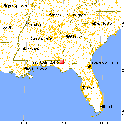 Marianna, FL (32446) map from a distance