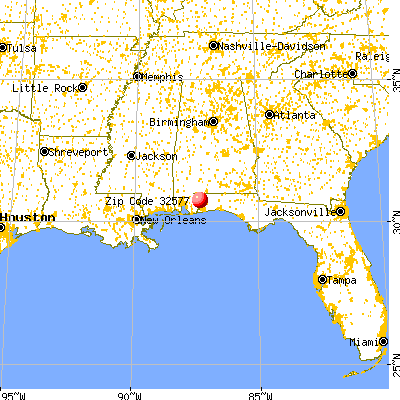 Molino, FL (32577) map from a distance