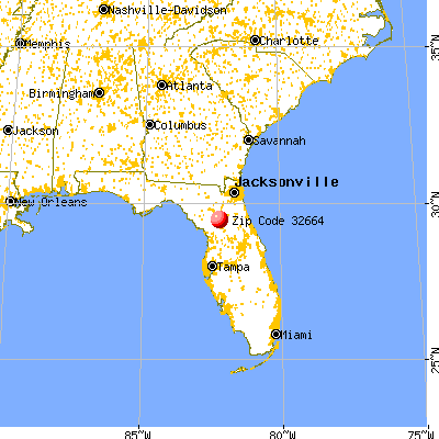 McIntosh, FL (32664) map from a distance