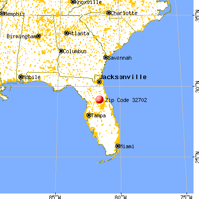 Pittman, FL (32702) map from a distance