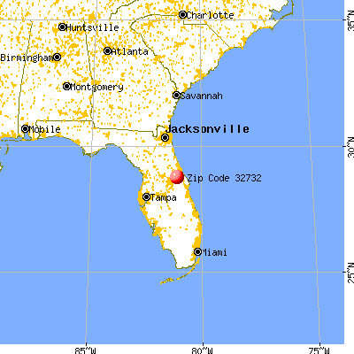 Geneva, FL (32732) map from a distance