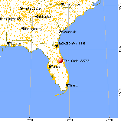 Oviedo, FL (32766) map from a distance
