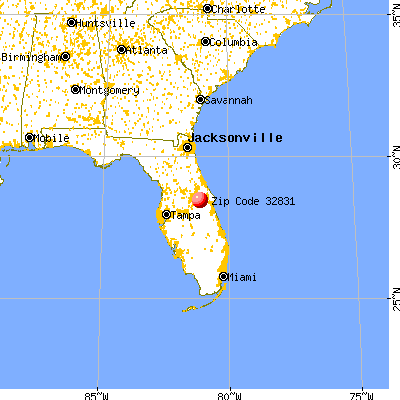 Alafaya, FL (32831) map from a distance