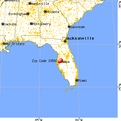Thonotosassa, FL (33592) map from a distance