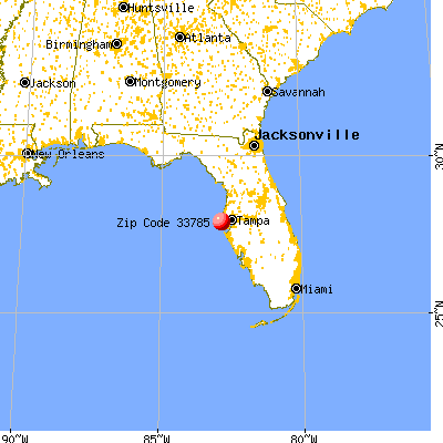 Indian Rocks Beach, FL (33785) map from a distance