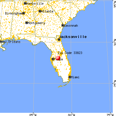 Auburndale, FL (33823) map from a distance