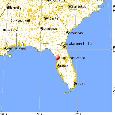 Crystal River, FL (34428) map from a distance