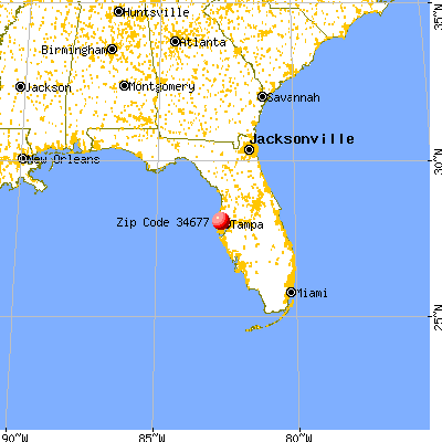 Oldsmar, FL (34677) map from a distance