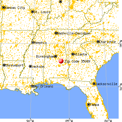 Hissop, AL (35089) map from a distance