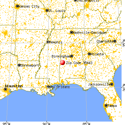 Boligee, AL (35443) map from a distance