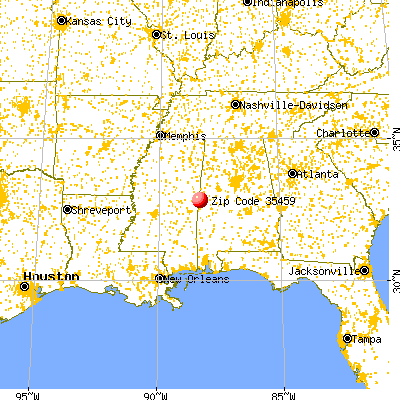 Geiger, AL (35459) map from a distance