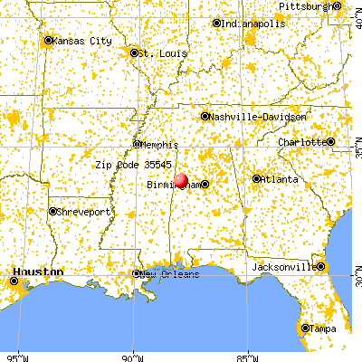 Belk, AL (35545) map from a distance
