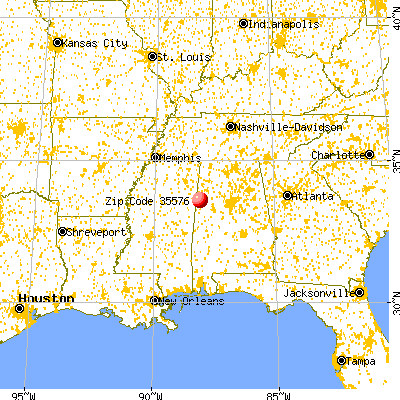 Millport, AL (35576) map from a distance