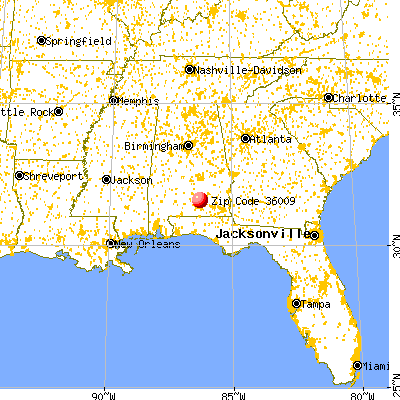 Brantley, AL (36009) map from a distance