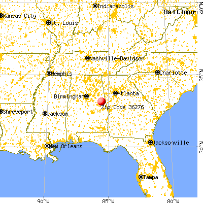 Abanda, AL (36276) map from a distance