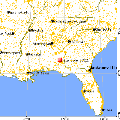 Ariton, AL (36311) map from a distance