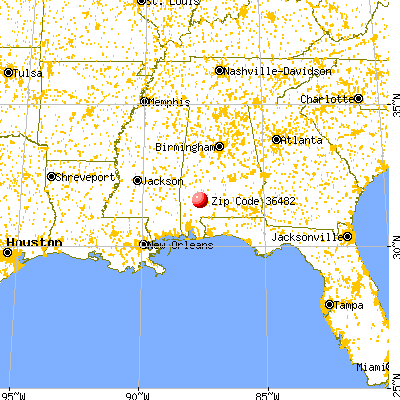 Whatley, AL (36482) map from a distance