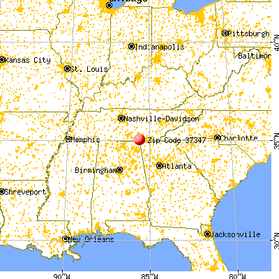 Jasper, TN (37347) map from a distance
