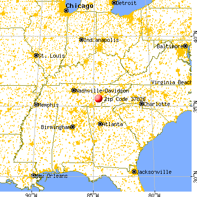 Niota, TN (37826) map from a distance