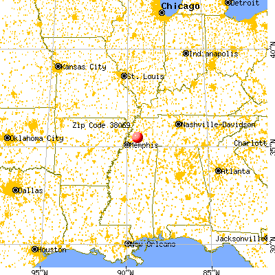 Stanton, TN (38069) map from a distance