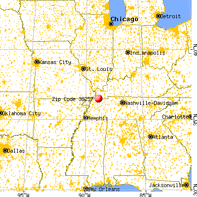 South Fulton, TN (38257) map from a distance