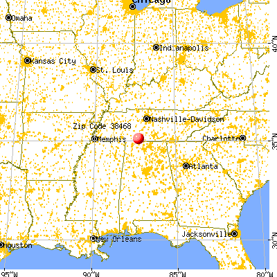 Lawrenceburg, TN (38468) map from a distance