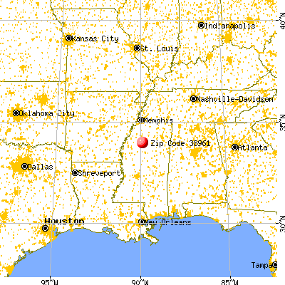 Tillatoba, MS (38961) map from a distance